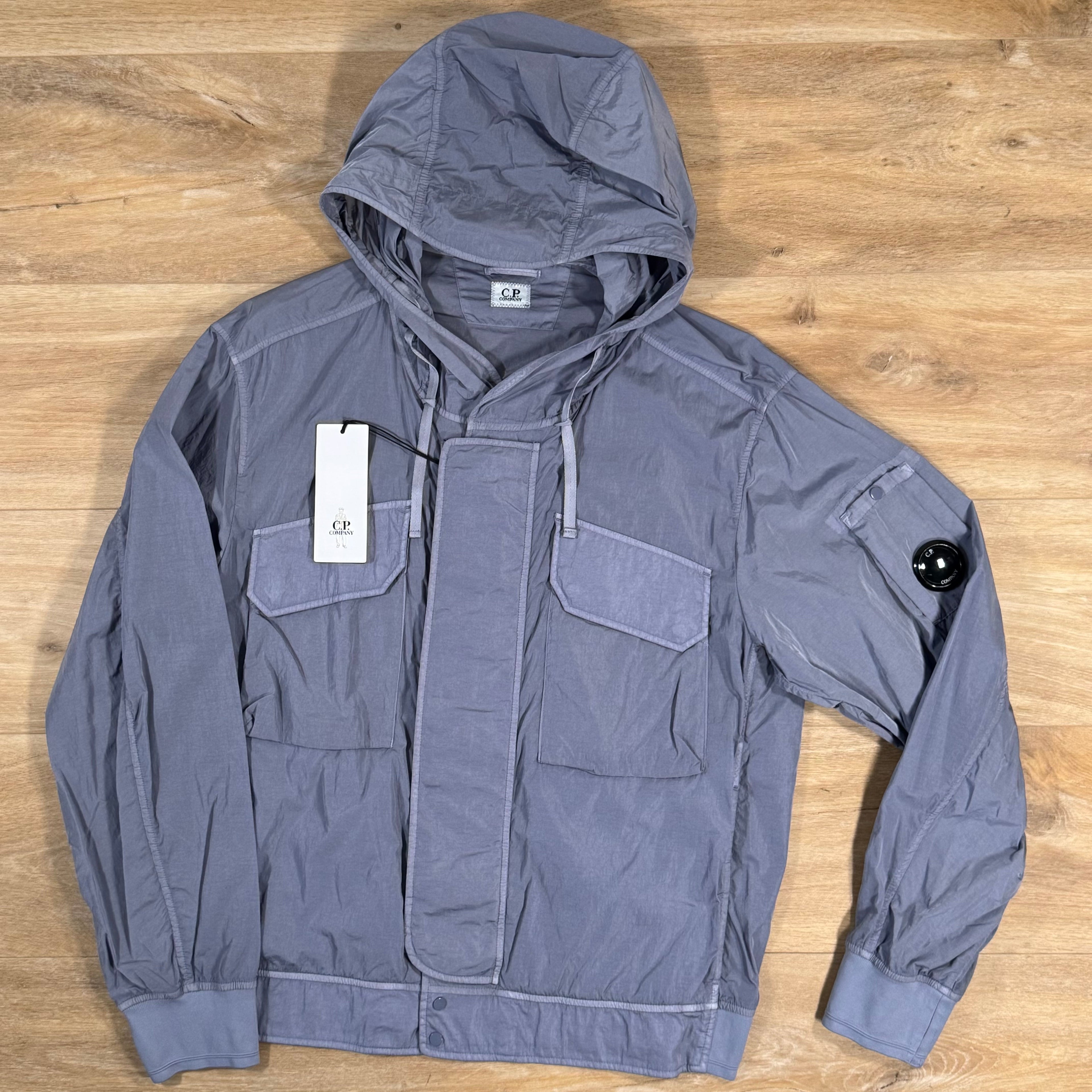 CP Company Chrome-R Hooded Lens Jacket in Lavender Violet