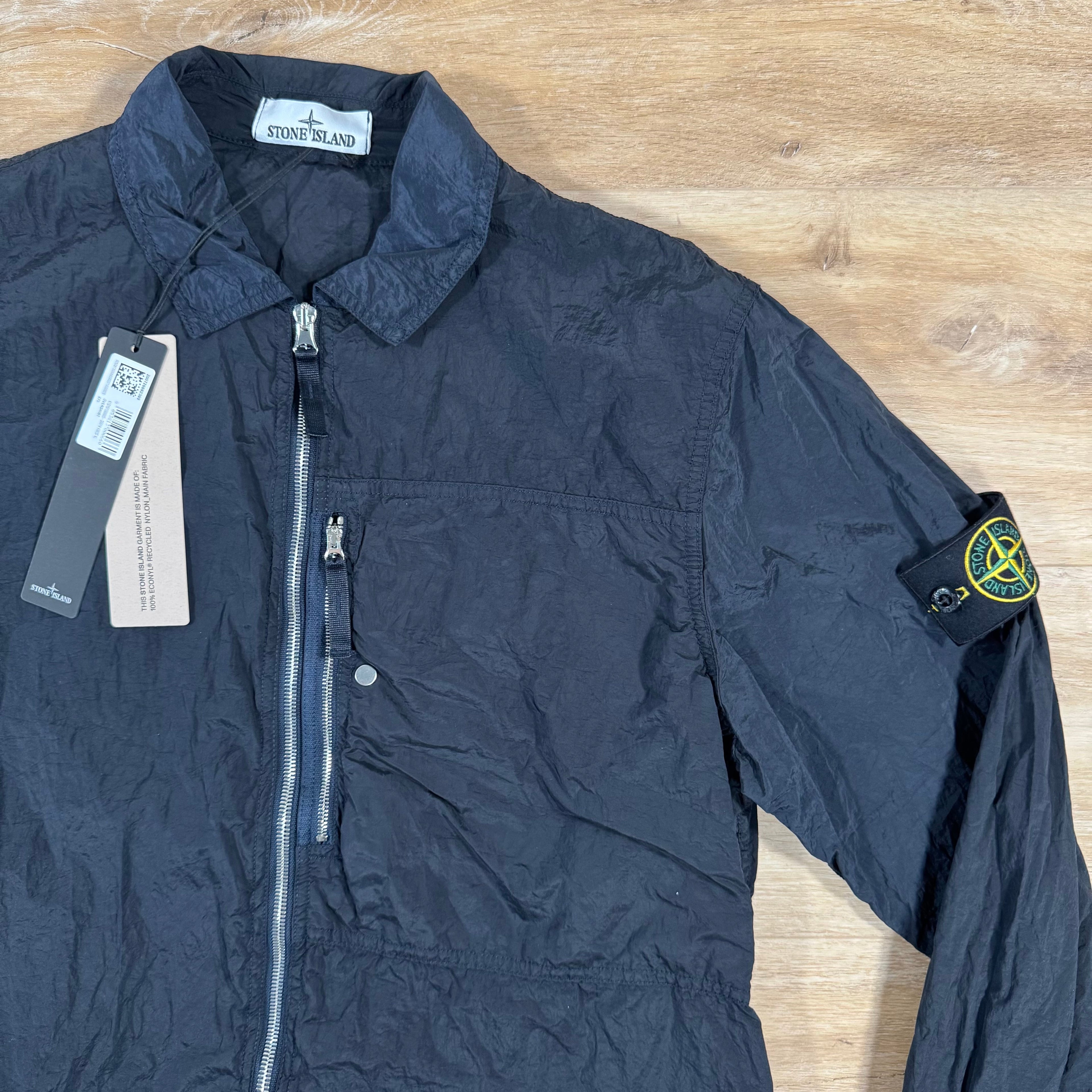 Stone Island Nylon Metal Overshirt in Navy