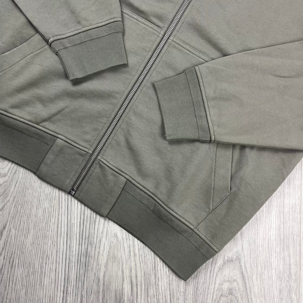 CP Company Raised Fleece Zip Hoodie - Fallen Rock