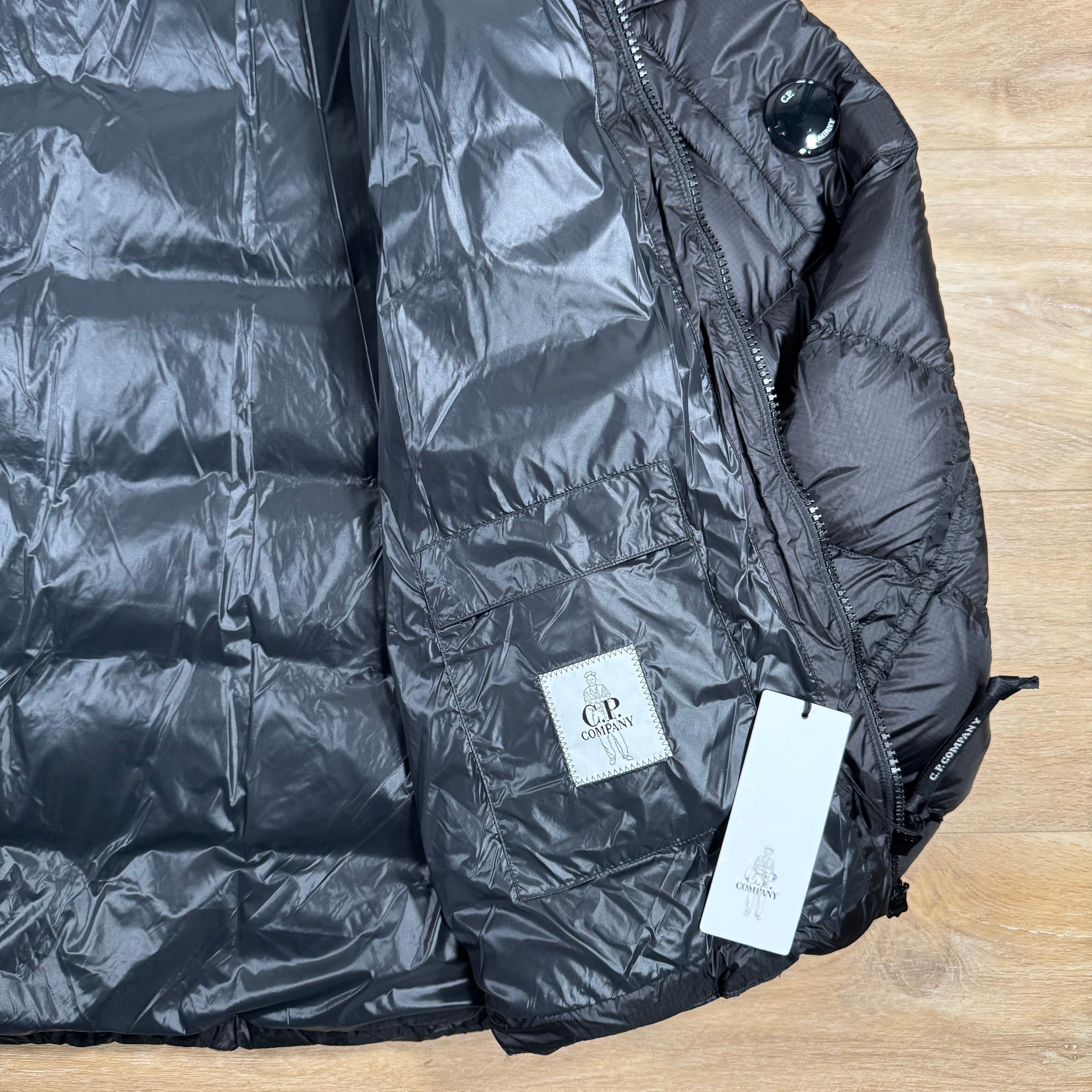 CP Company Short Down Lens Jacket in Black