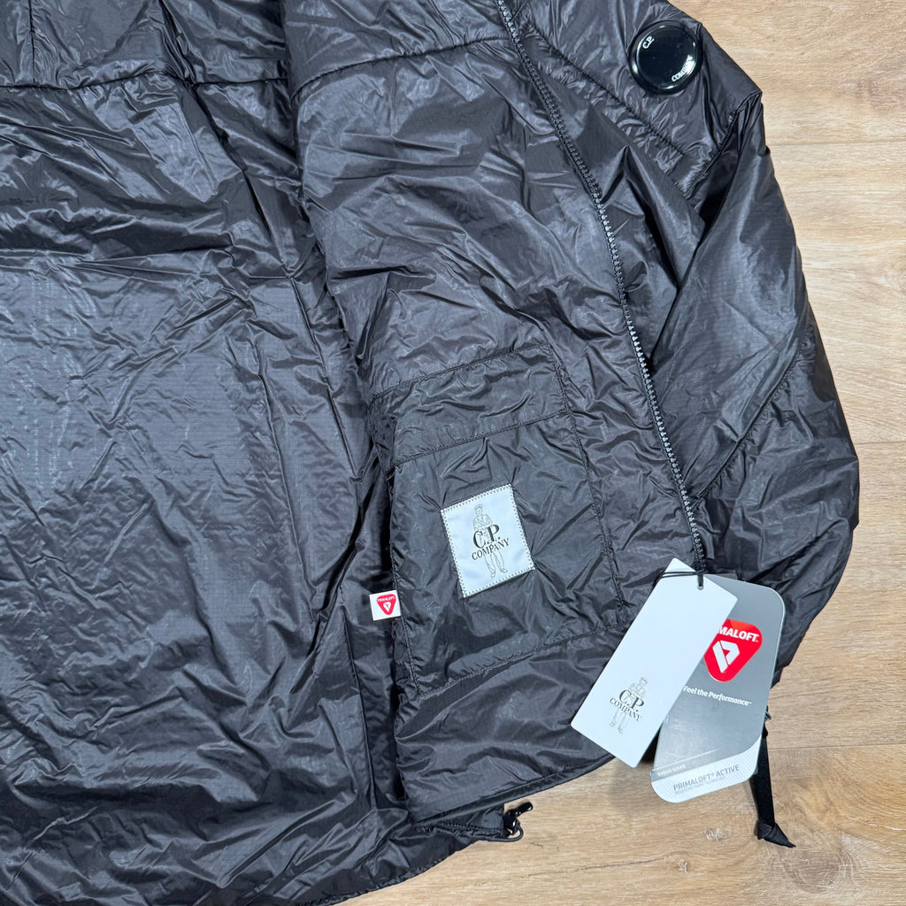 CP Company Nada Shell Lens Padded Jacket in Black