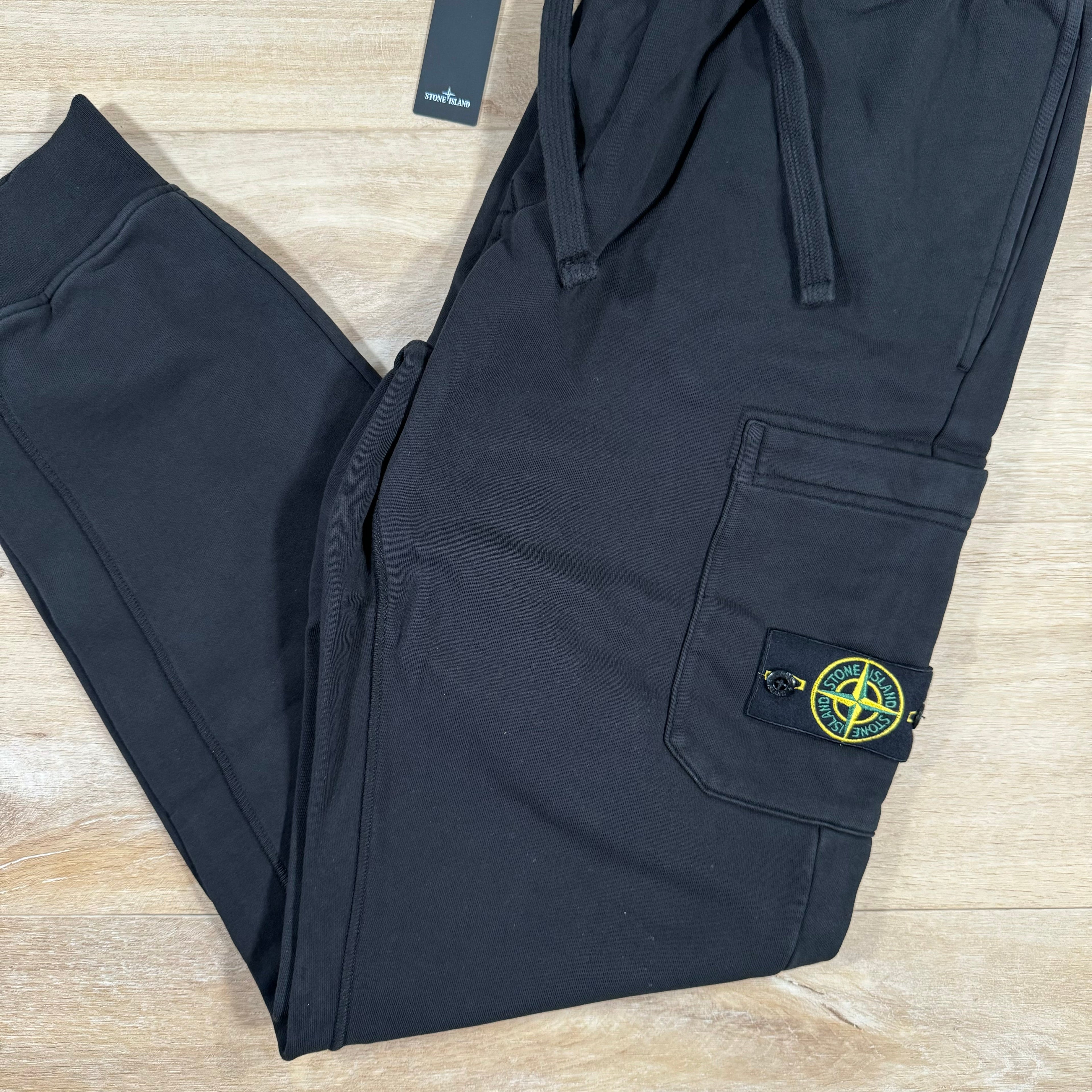 Stone Island Slim Fit Sweatpants in Black