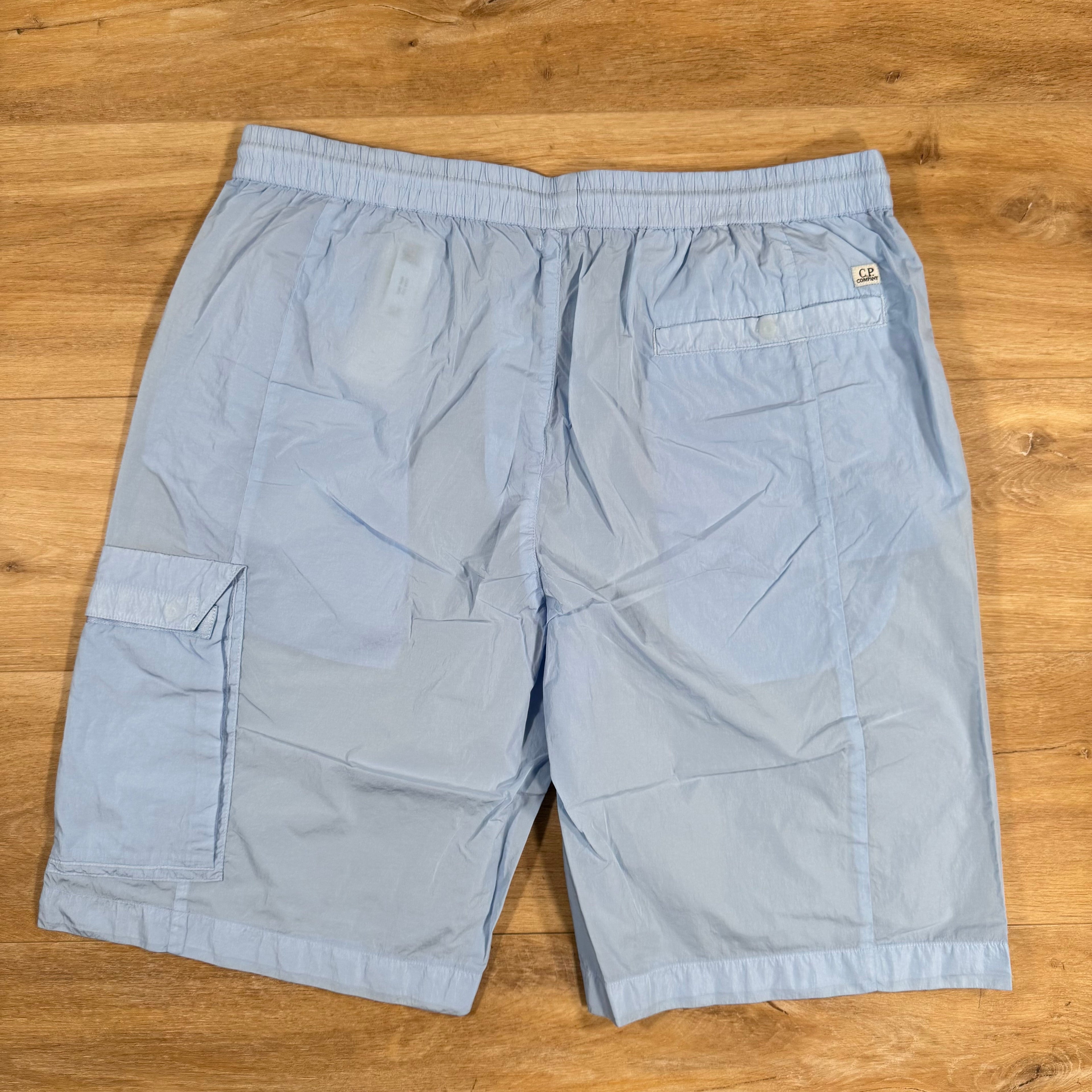 CP Company Chrome-R Cargo Shorts in Cerulean - Light Blue
