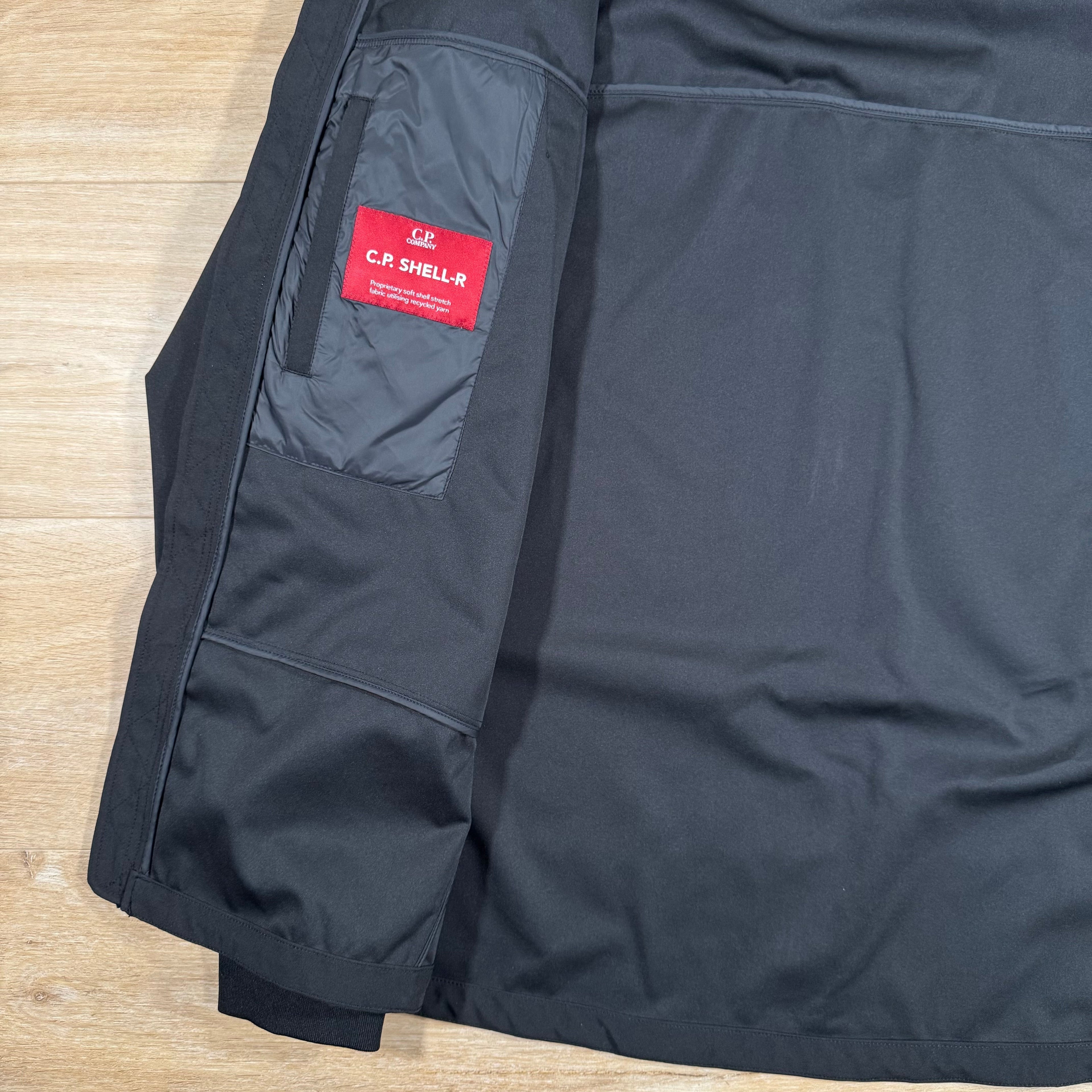 CP Company Shell-R Goggle Jacket in Black