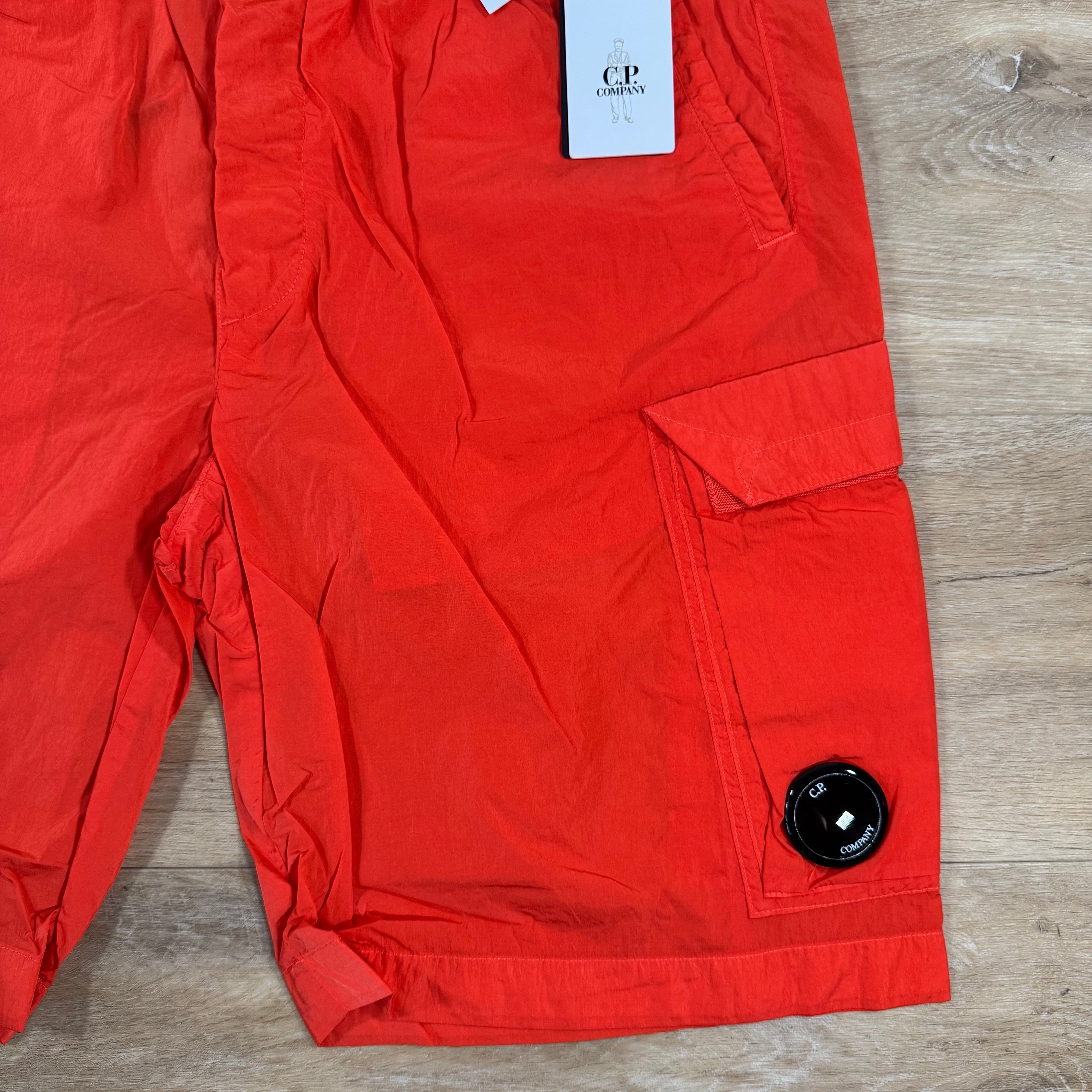 CP Company Chrome-R Cargo Shorts in Poinciana - Orange