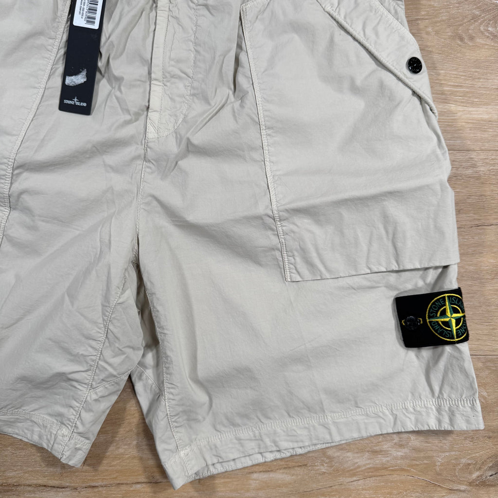 Stone Island Stretch Tela Bermuda Shorts in Sand