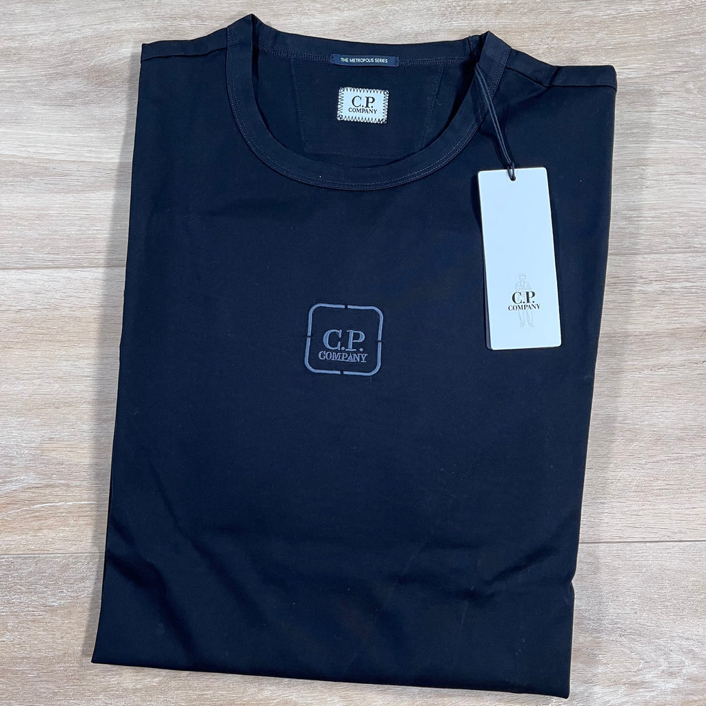 CP Company Metropolis Long Sleeved T-Shirt in Black