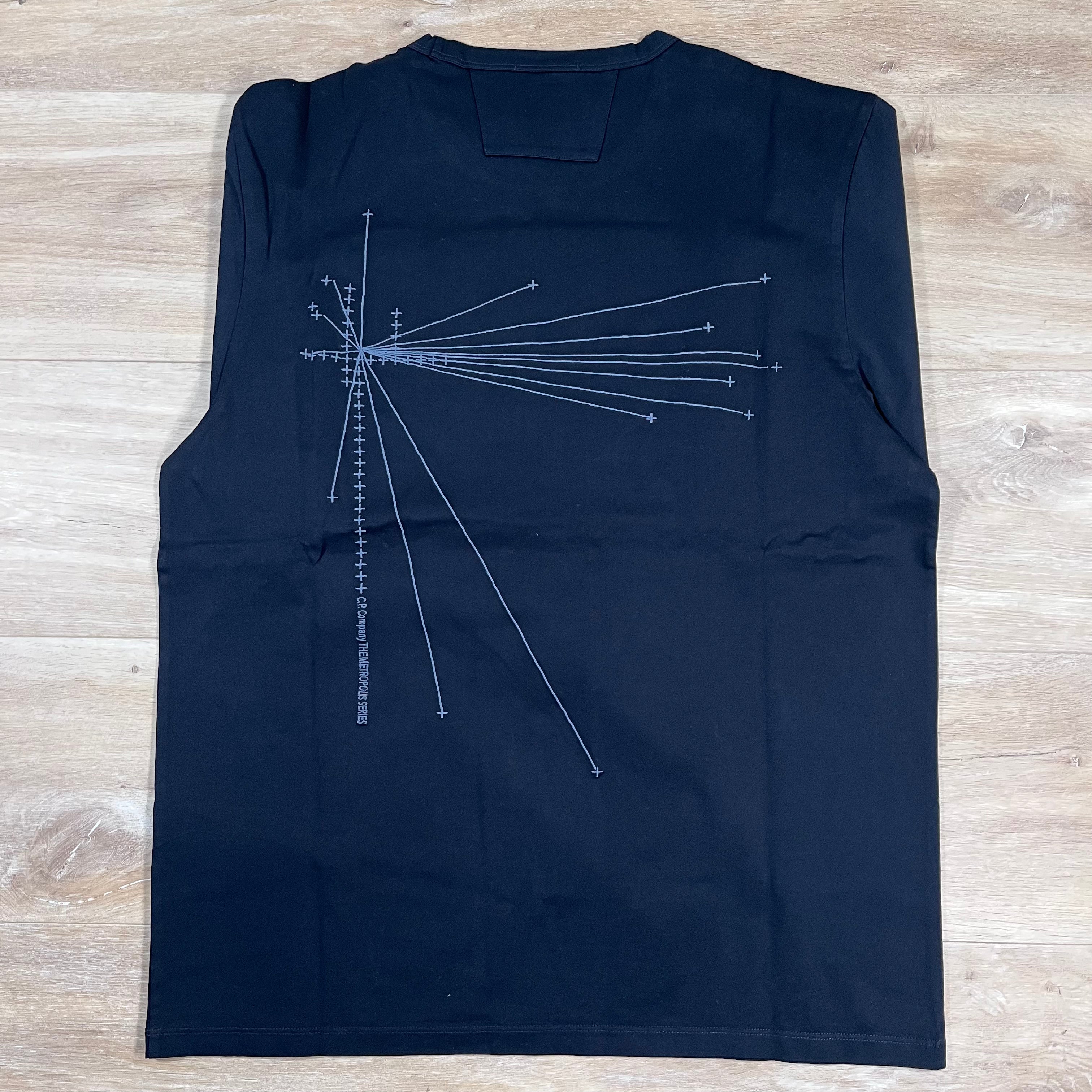 CP Company Metropolis Long Sleeved T-Shirt in Black