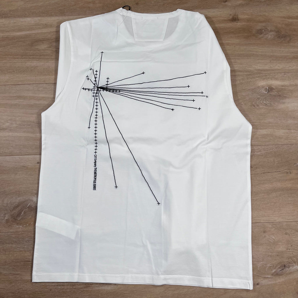 CP Company Metropolis Long Sleeved T-Shirt in White