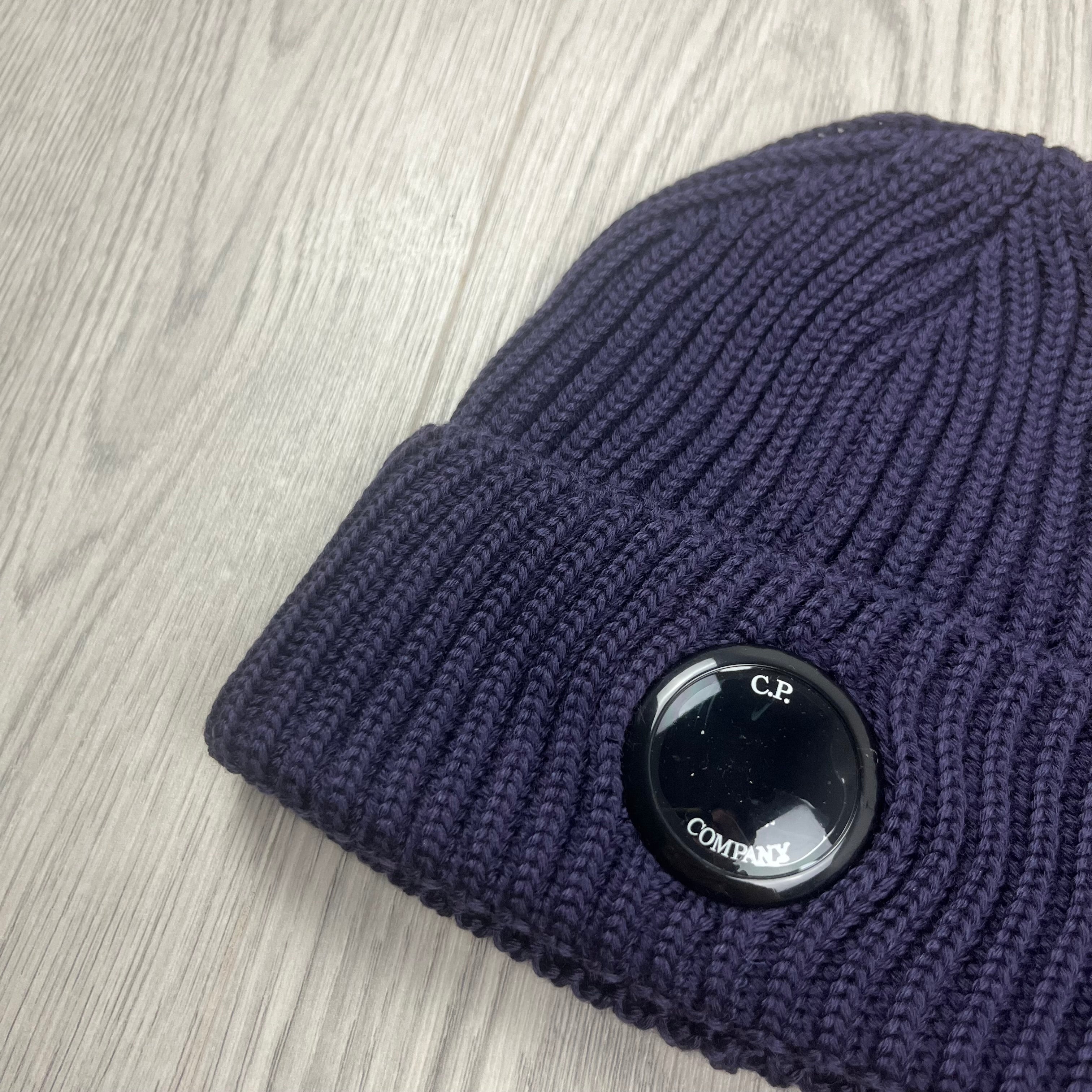 CP Company Lens Beanie - Nightshade