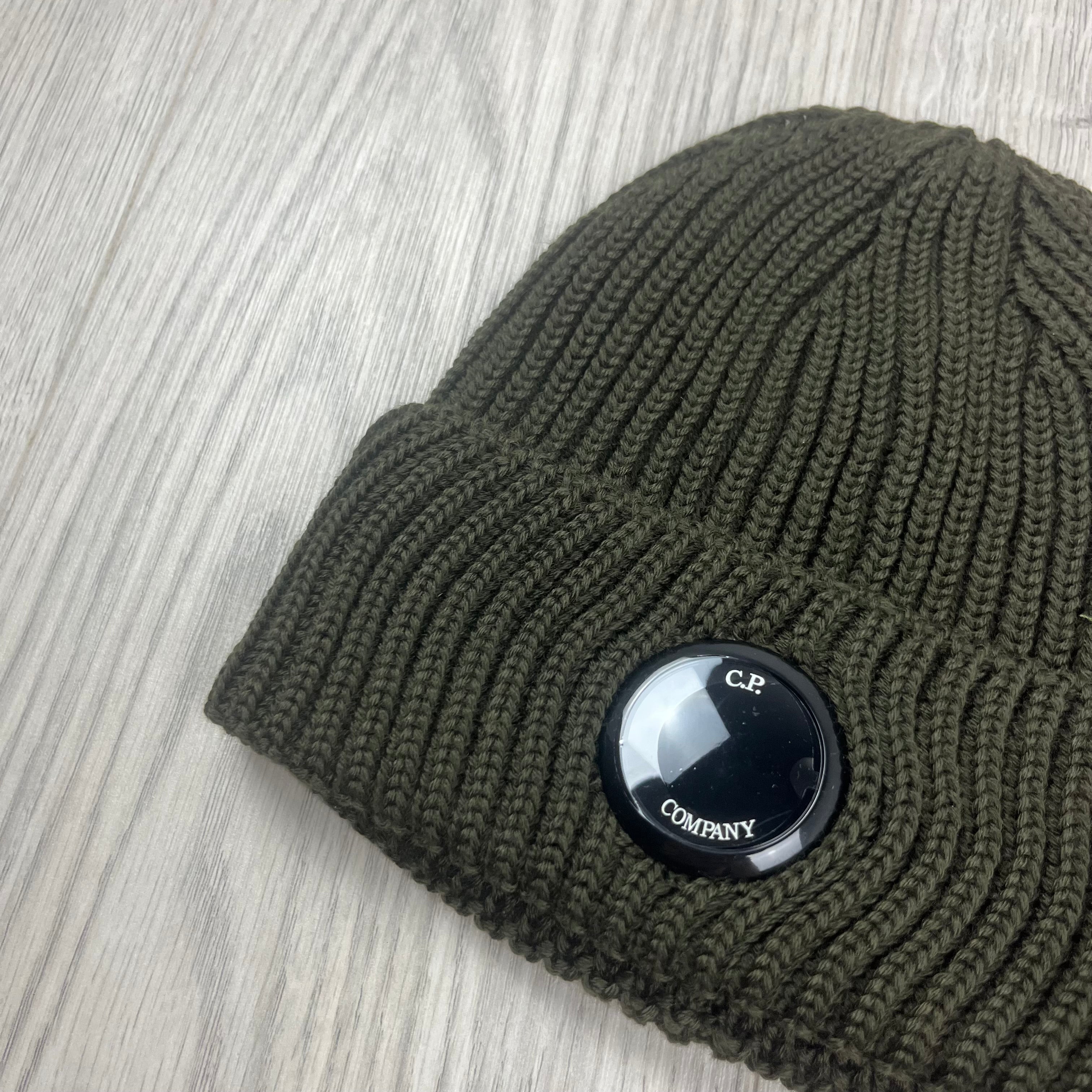 CP Company Lens Beanie - Ivy Green