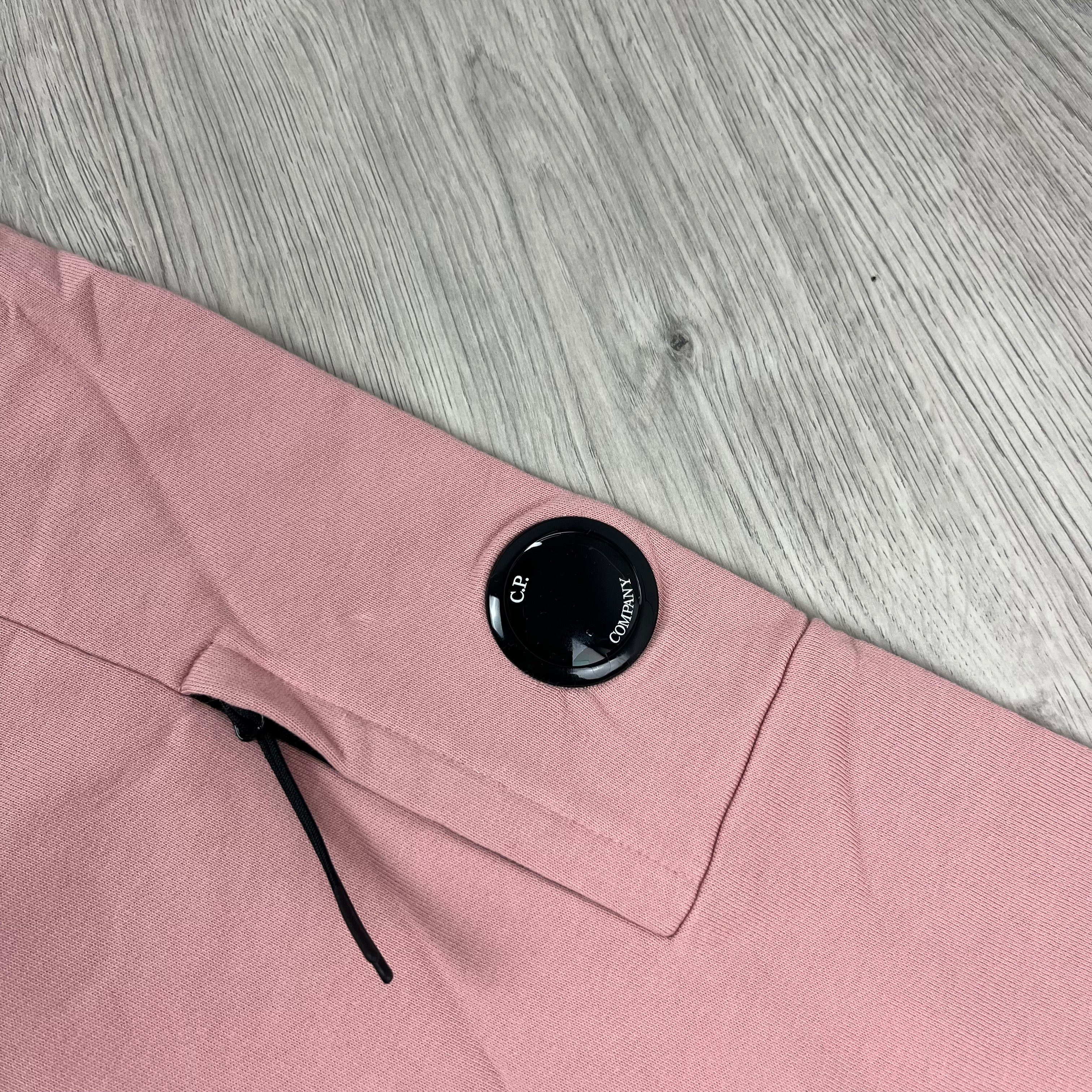 CP Company Raised Fleece Hoodie - Misty Rose