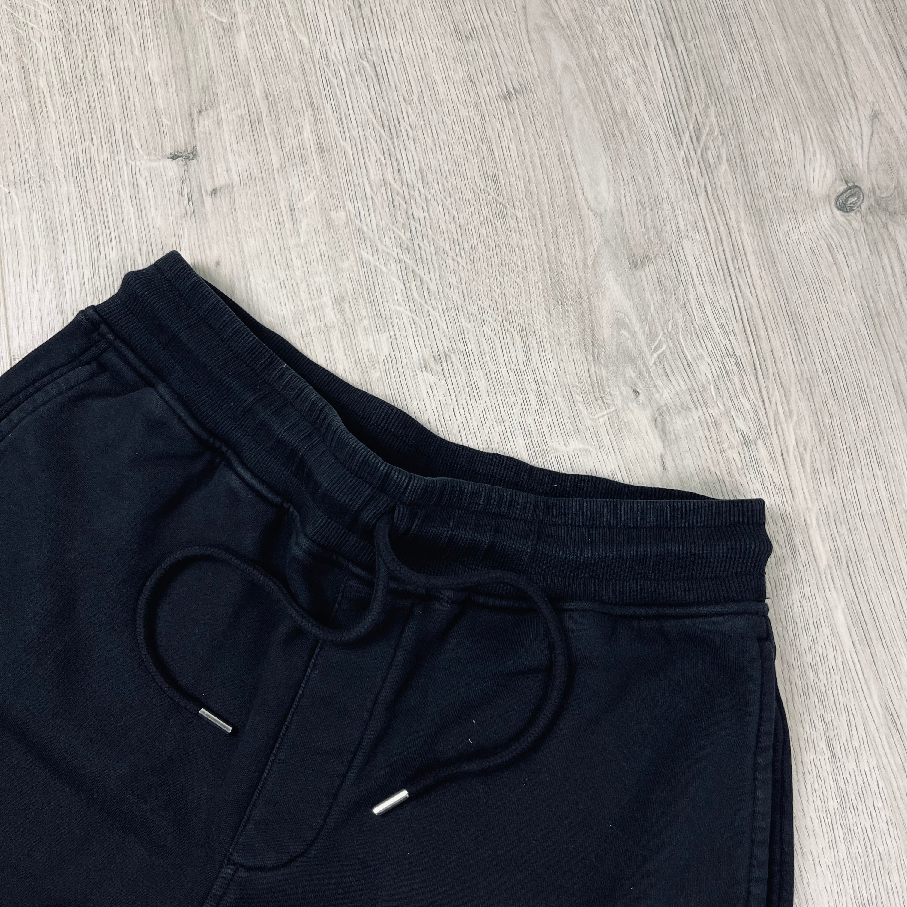 CP Company Raised Fleece Jersey Shorts - Black