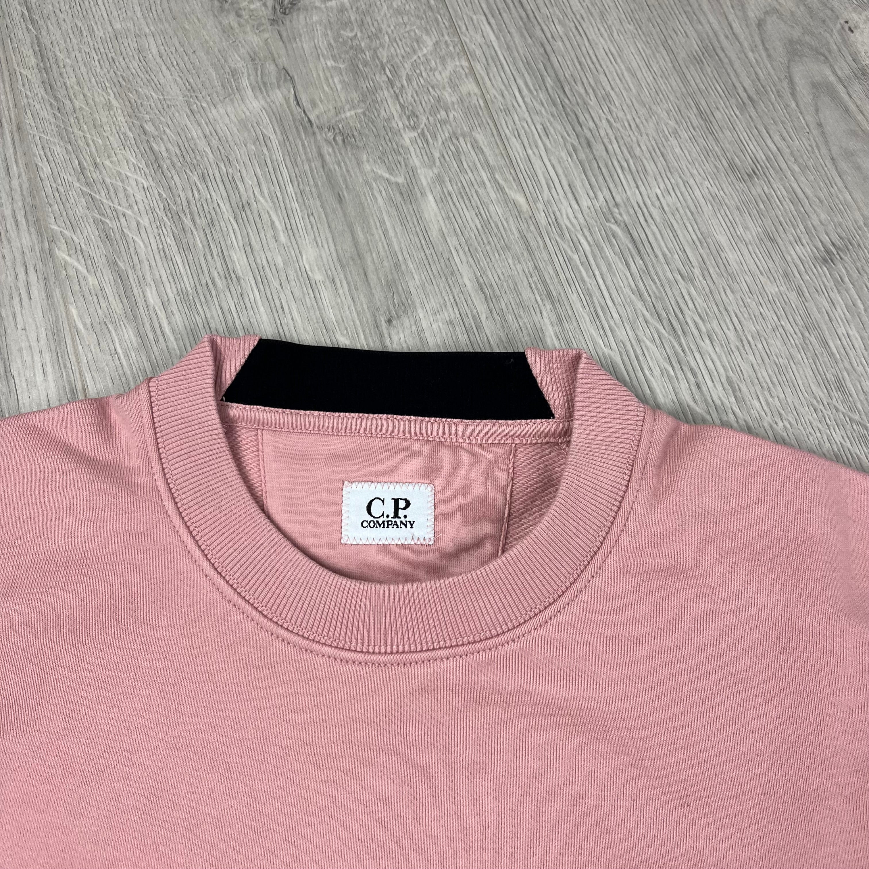 CP Company Raised Fleece Sweatshirt - Misty Rose