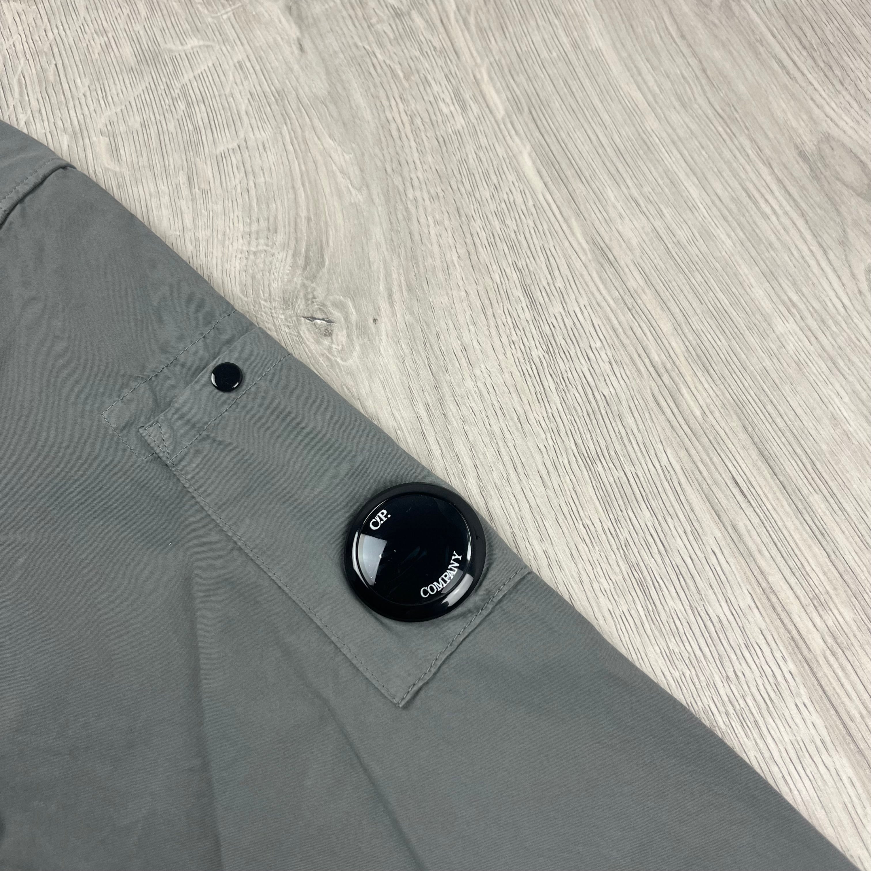 CP Company Zip Overshirt - Smoked Pearl