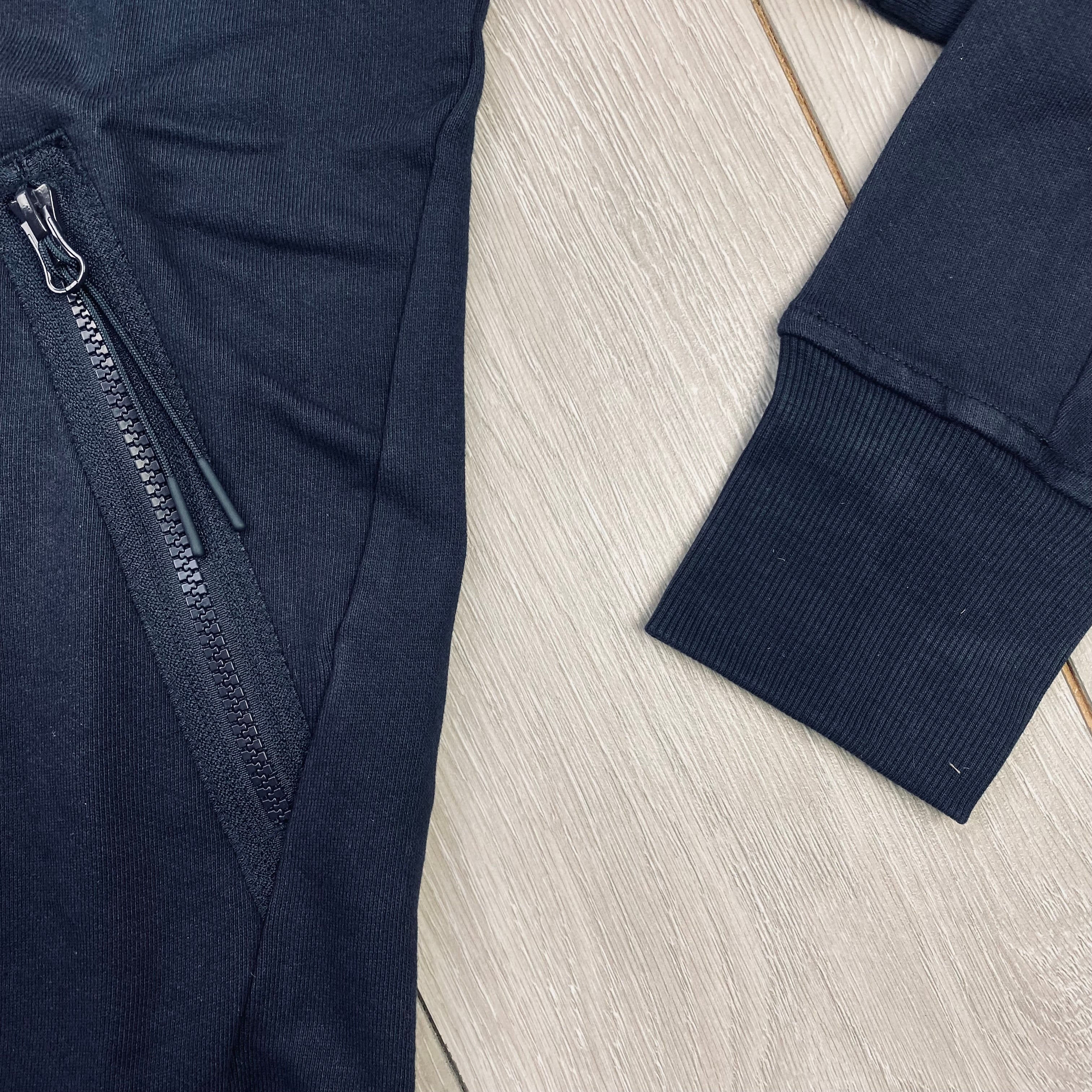 CP Company Raised Fleece Goggle Hoodie - Navy