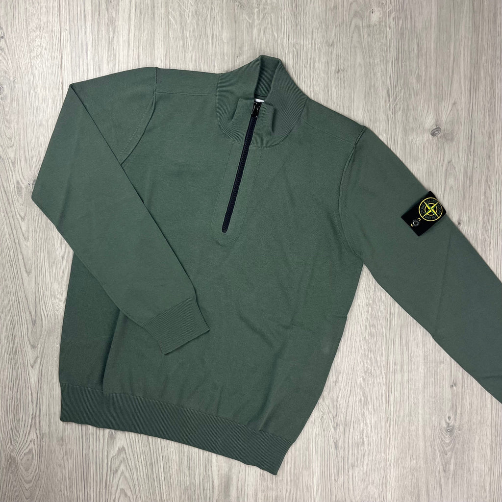 Stone Island Knit Half Zip Fleece - Musk