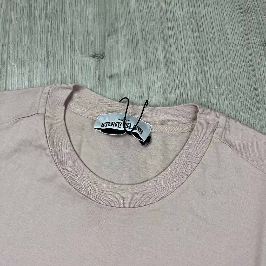 Stone Island Patch T-Shirt - Rose