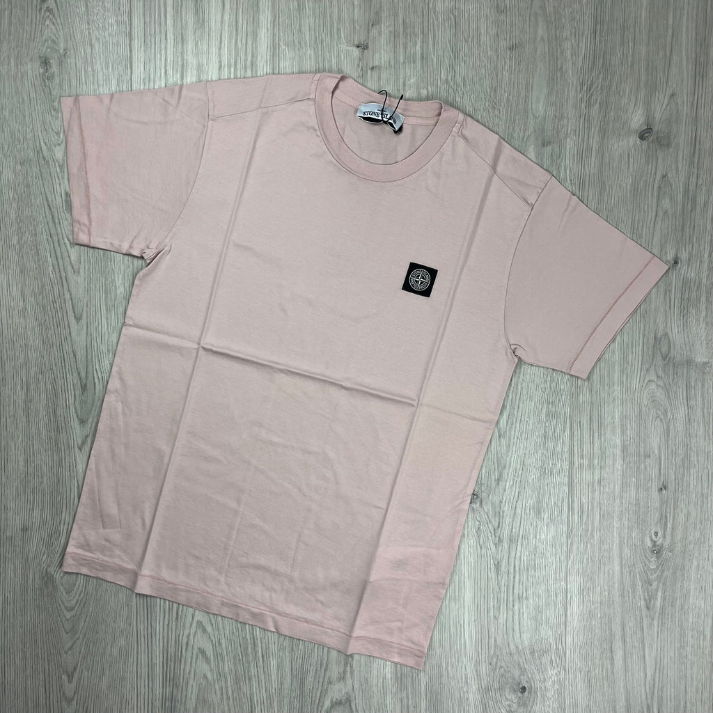 Stone Island Patch T-Shirt - Rose