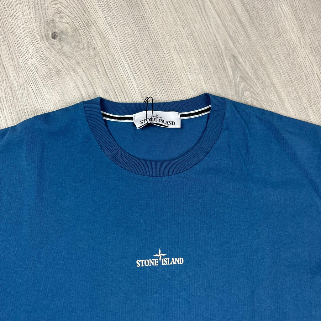 Stone Island Printed T-Shirt - Avio Blue
